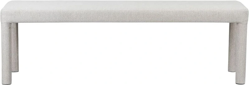 Place Light Grey dining bench rental for Kirkland events