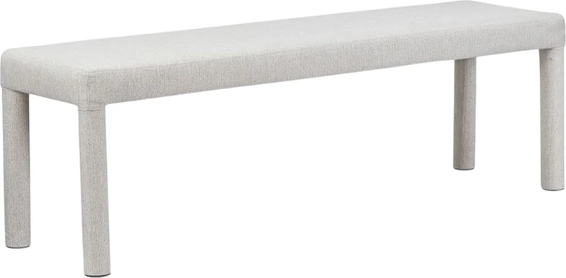 Place Light Grey bench rental for commercial production seating